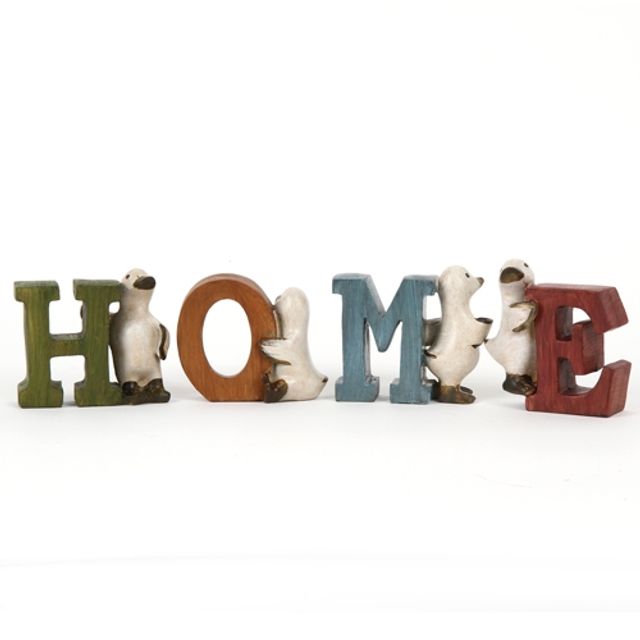 홈가든 오리장식세트(HOME) 원목 핸드메이드 데코소품