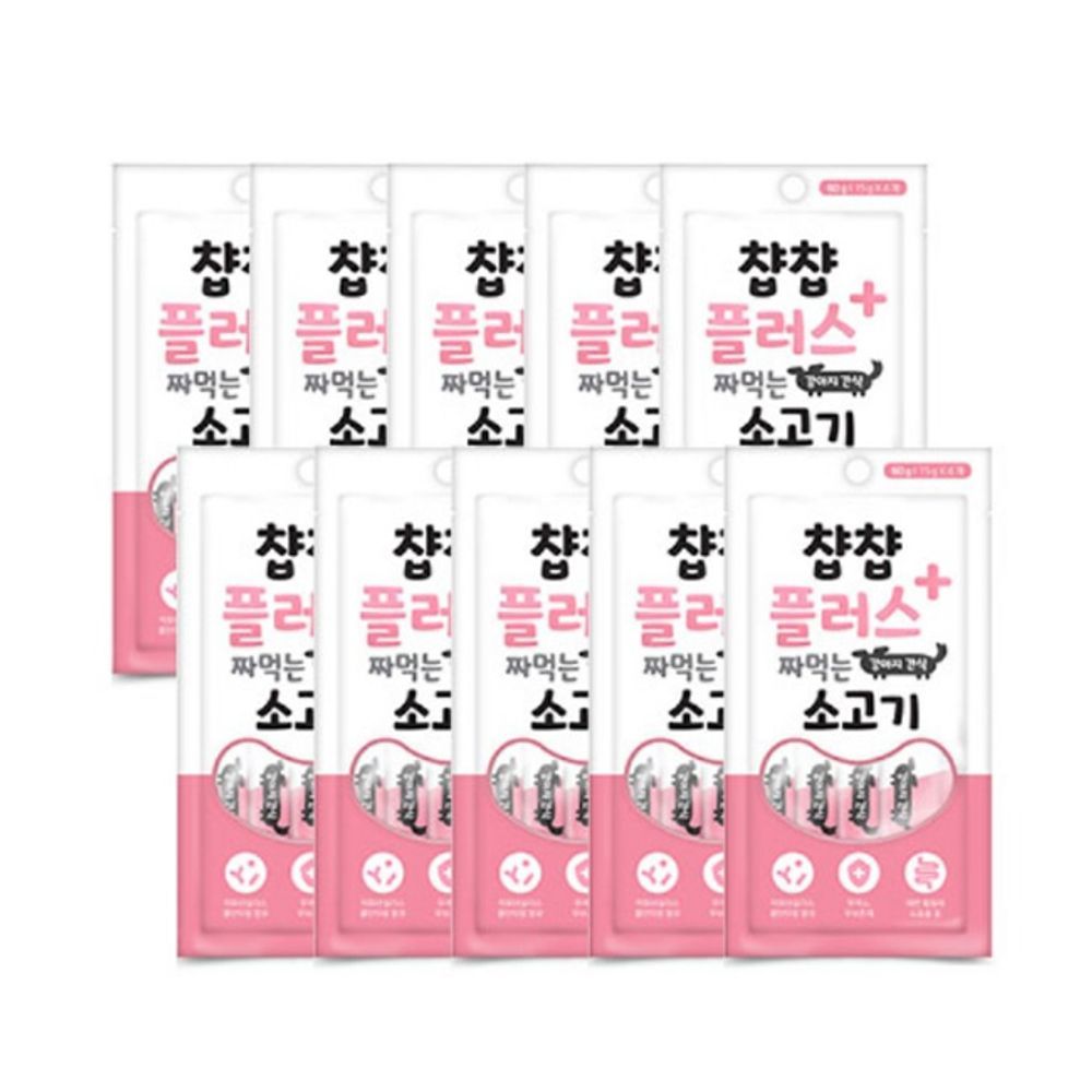 강아지 소고기 짜먹는 일상 60g 10P 반려견 스틱형 간