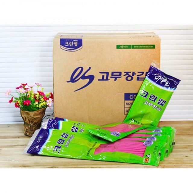 크린랩 고무장갑 (특대) 100개입 주방장갑 설거지