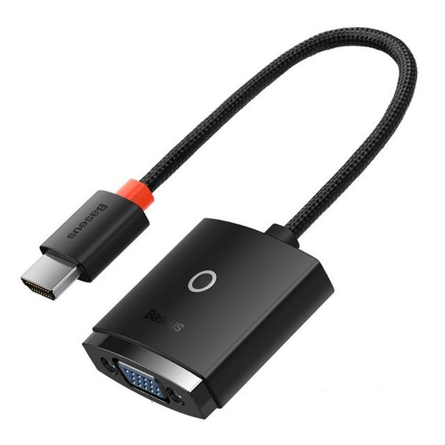 HDMI to VGA 변환 케이블젠더 블랙 오디오미지원