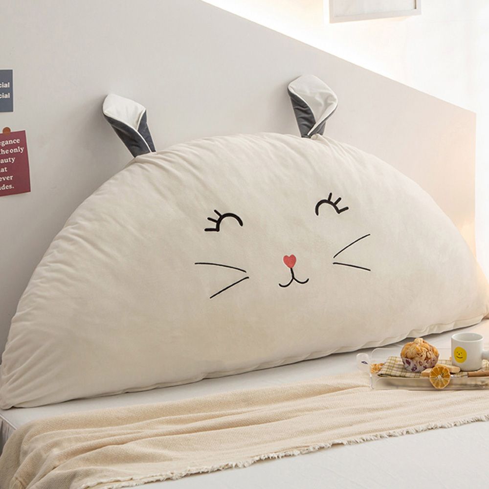 고양이 등받이 쿠션 아이보리 150cm