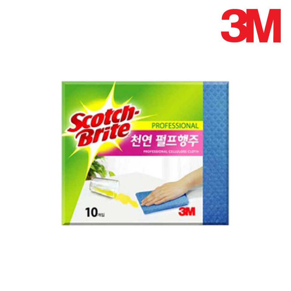 3M 천연펄프 행주 10매입 파랑