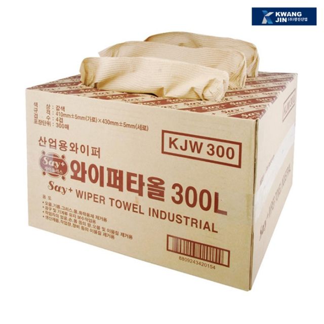 광진산업 산업용 와이퍼 KJW300 대형 300매 4겹
