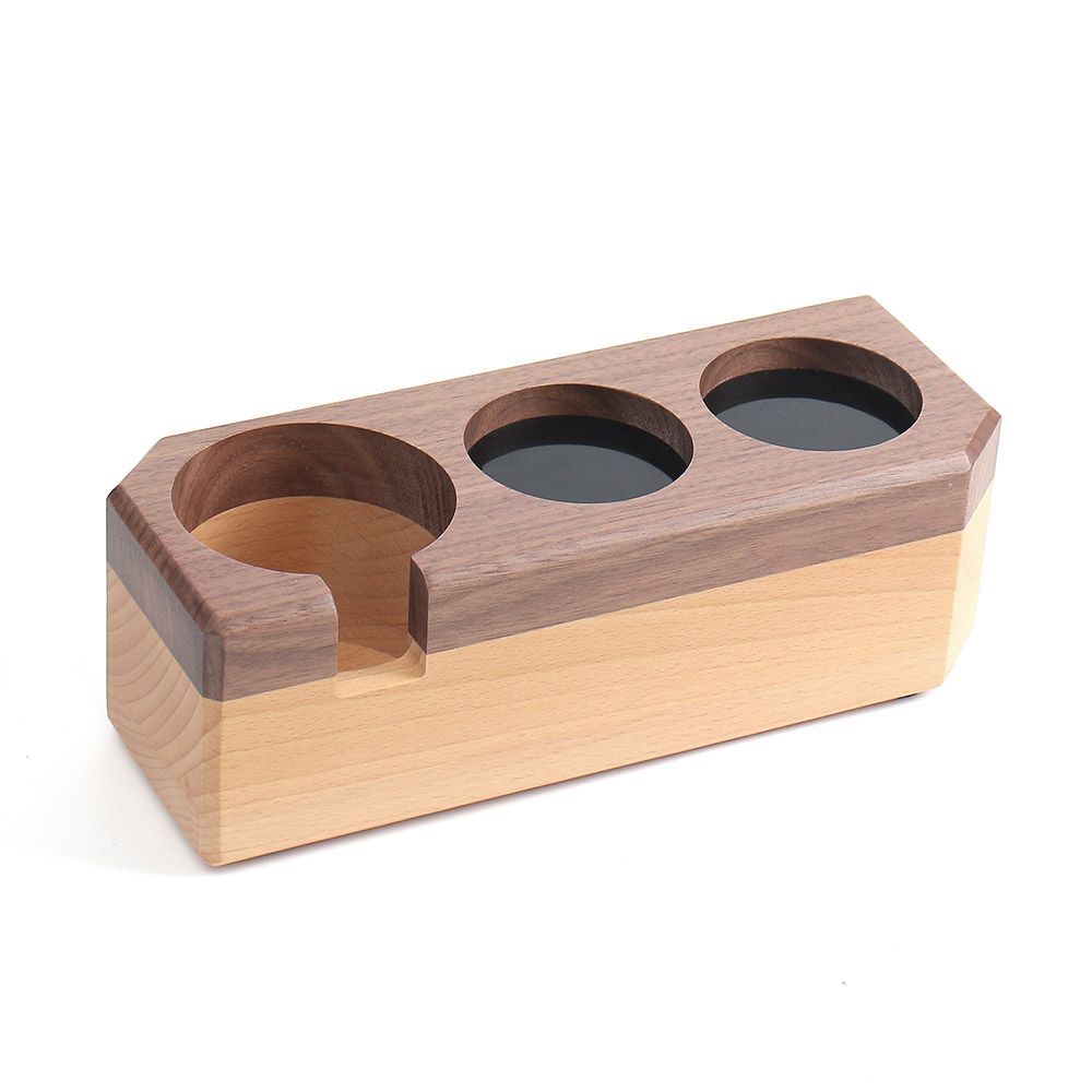 리크플 우드 탬퍼받침대 탬핑스테이션 커피 58mm