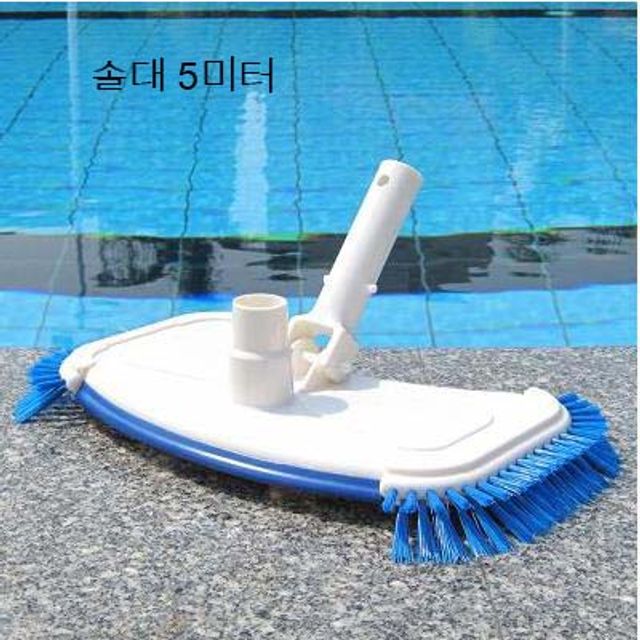 수영장 청소기 신축대 대형 밀걸레 수영용품 솔대 5m BZ
