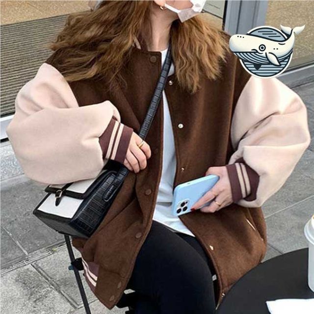 데일리 오버핏 야구점퍼 기모안감 여성 항공점퍼