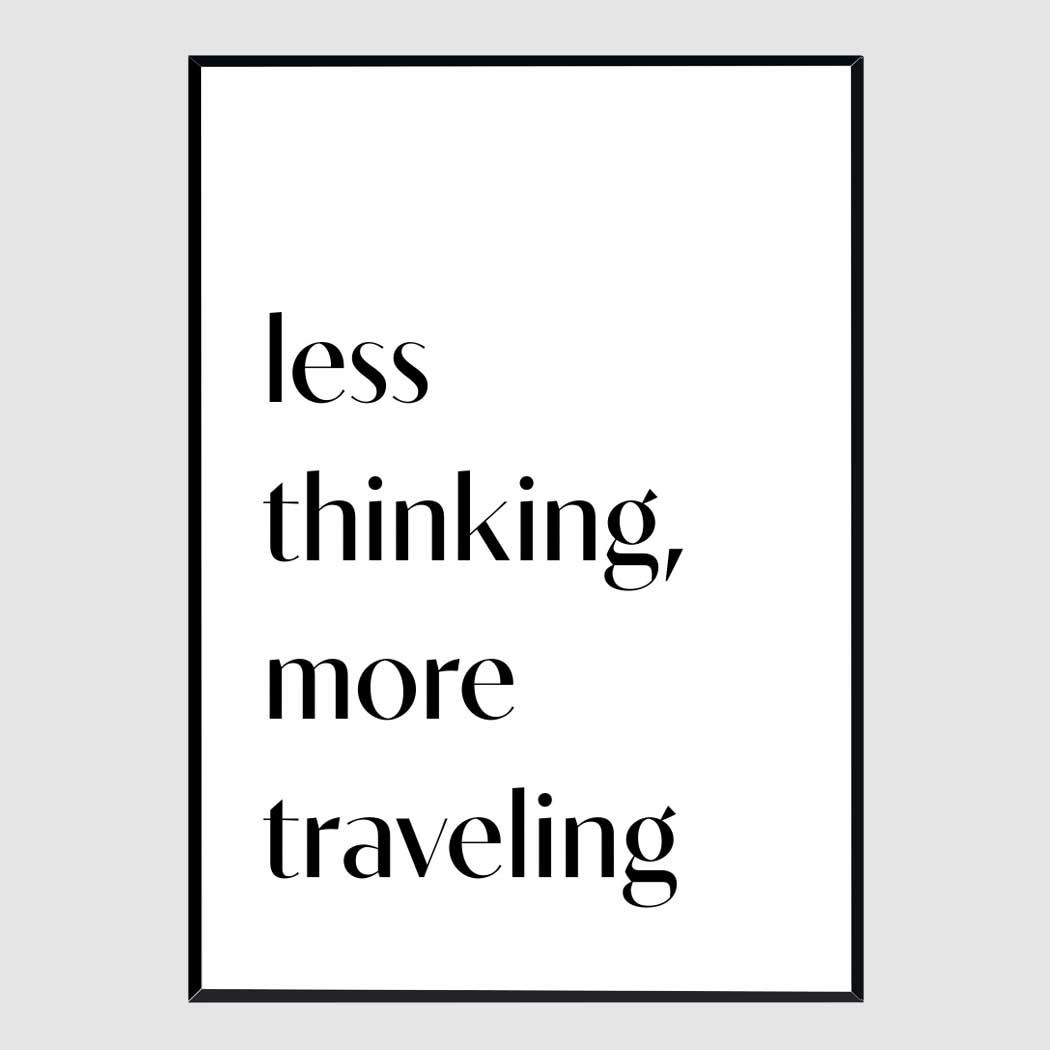 사무실액자 Less Thinking A3사이즈