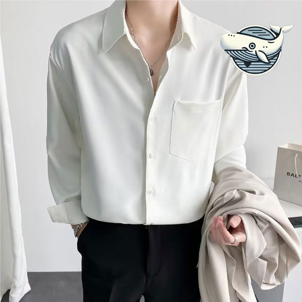 남자 캐주얼 루즈핏 셔츠 일상용 믹스 스타일