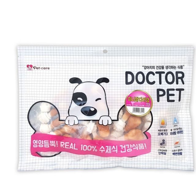 애견간식 닭다리껌 오리져키맛 개껌 300g 10개입