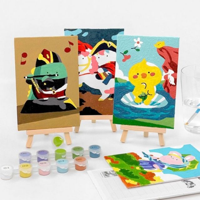 명화 레이지스타 추천 패러디 미니 꾸안꾸 이젤 그리