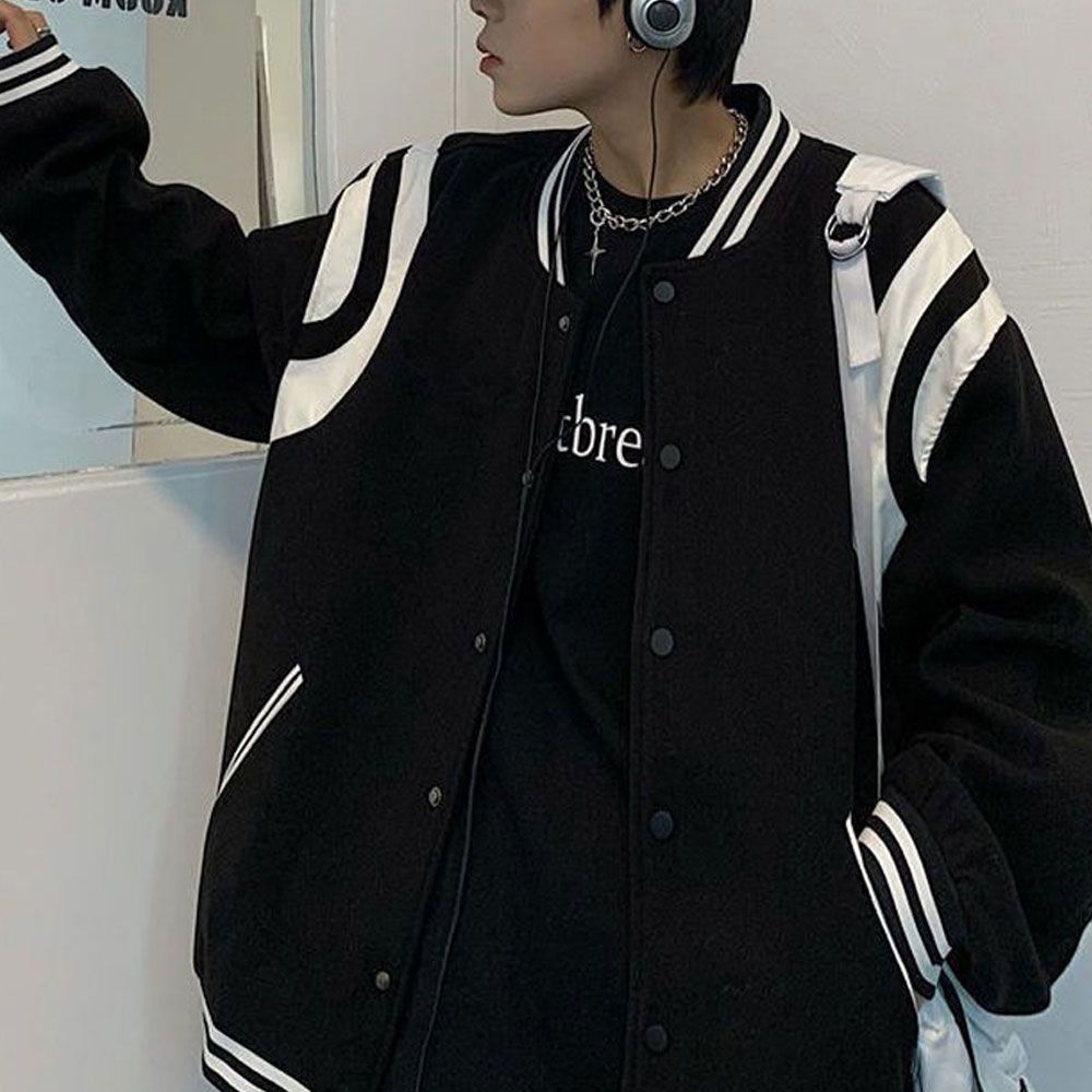 데일리 남성 가을 멋쟁이 오버핏 스타디움 자켓 점퍼