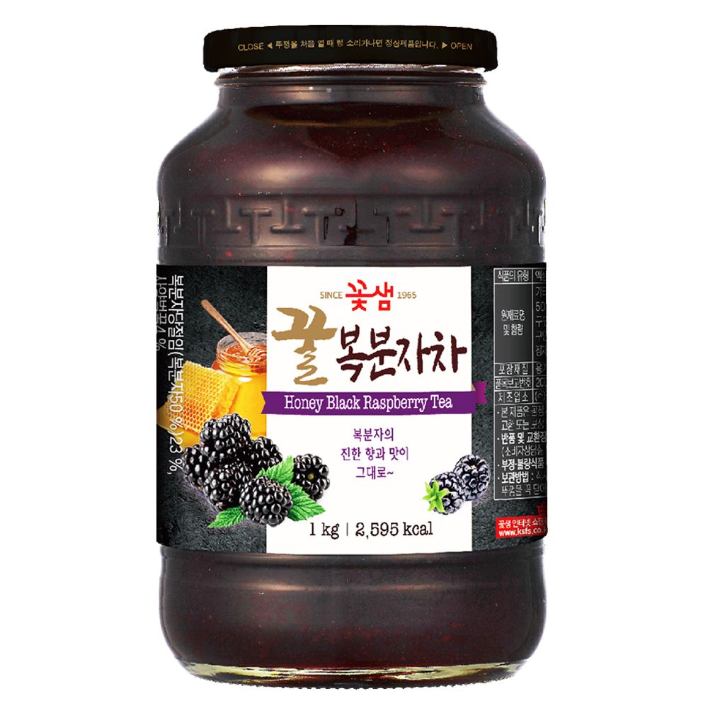 꽃샘 국내산 복분자 과육을 풍부하게 담은 꿀복분자차 1kg