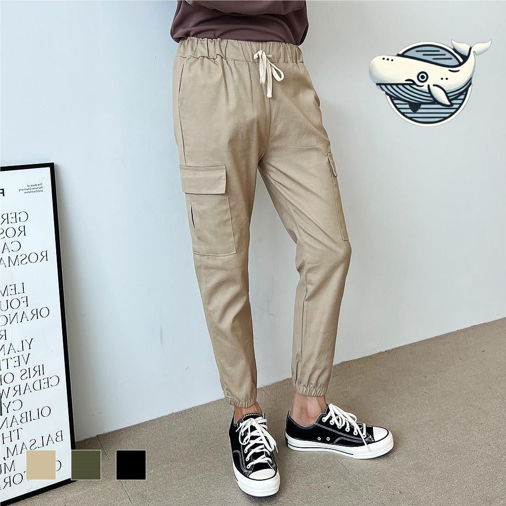 캐주얼 남자 조거 바지 경량 스트레치 카고