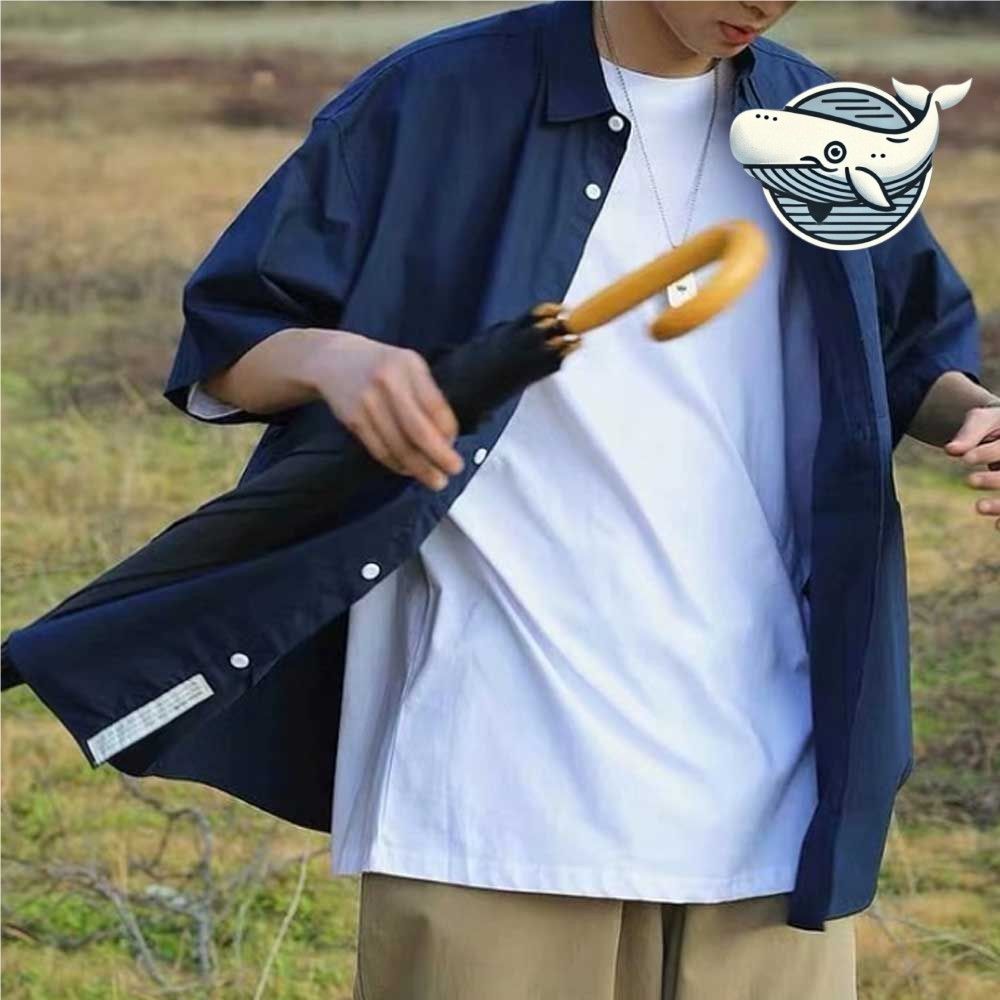 캐주얼 오버핏 남자 셔츠 데일리 레이어드