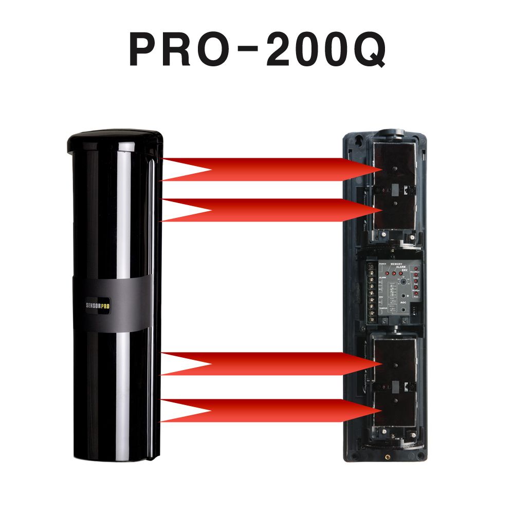 적외선감지기 PRO-200Q 동작센서 인체 동체감지기