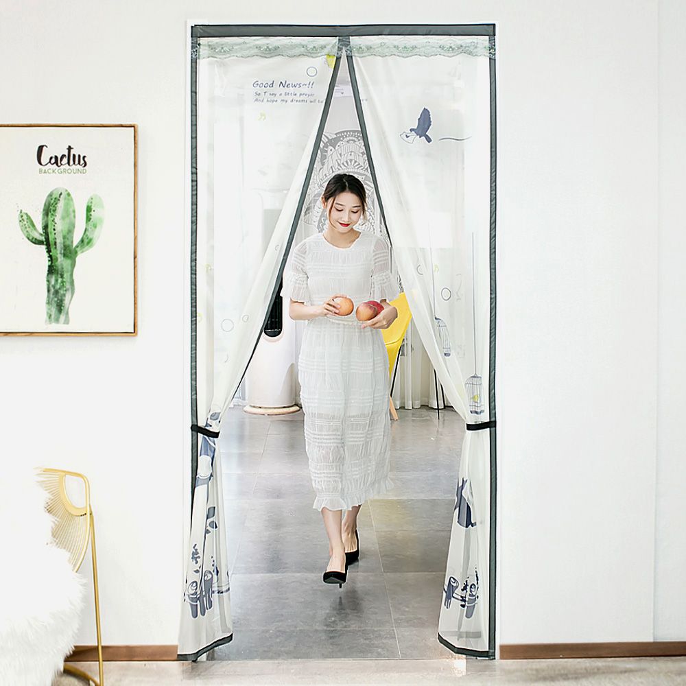모기장 90x210cm 커튼 입구 도어 미세망