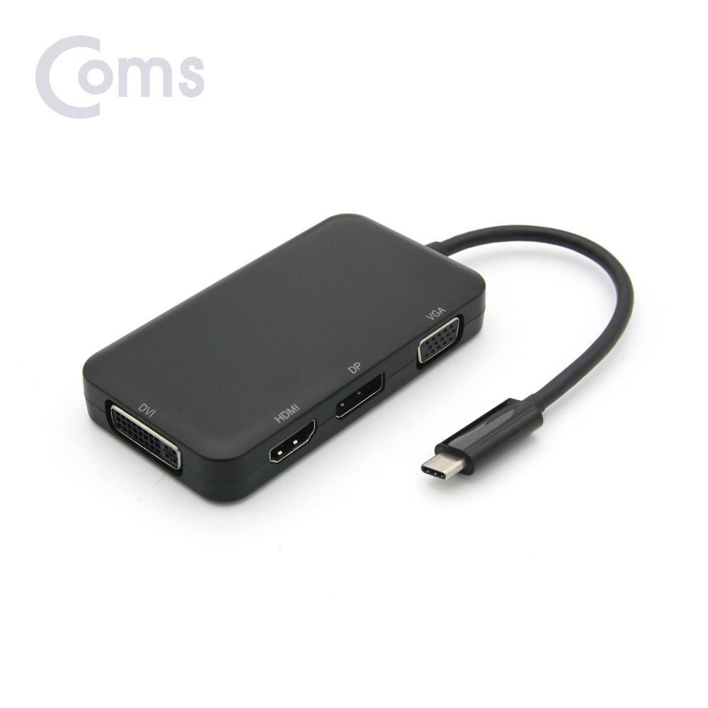 USB 3.1 컨버터(Type C)4 in 1(VGA HDMI DP DVI 변환)