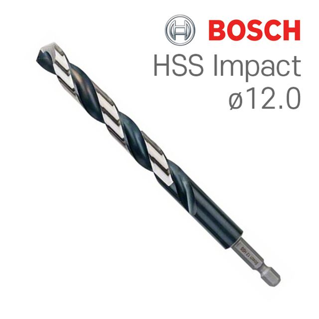 보쉬 HSS Impact 12.0mm 육각드릴비트 1개입