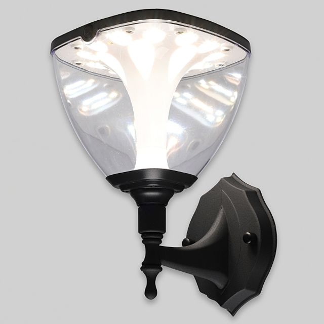 태양광 LED 벽등 하만 190x165xH245 블랙 3색