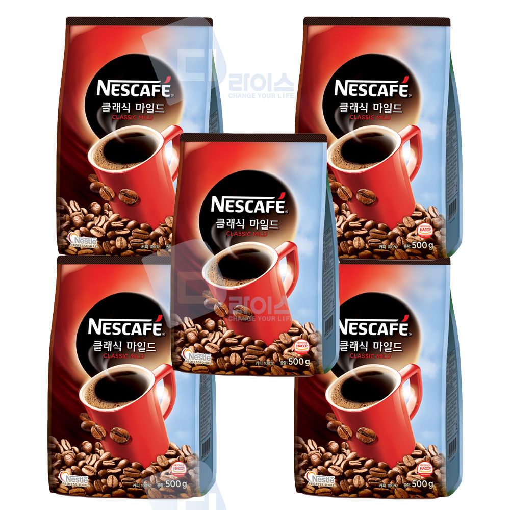 네스카페 클래식마일드 500g 5봉 리필 커피 자판기용