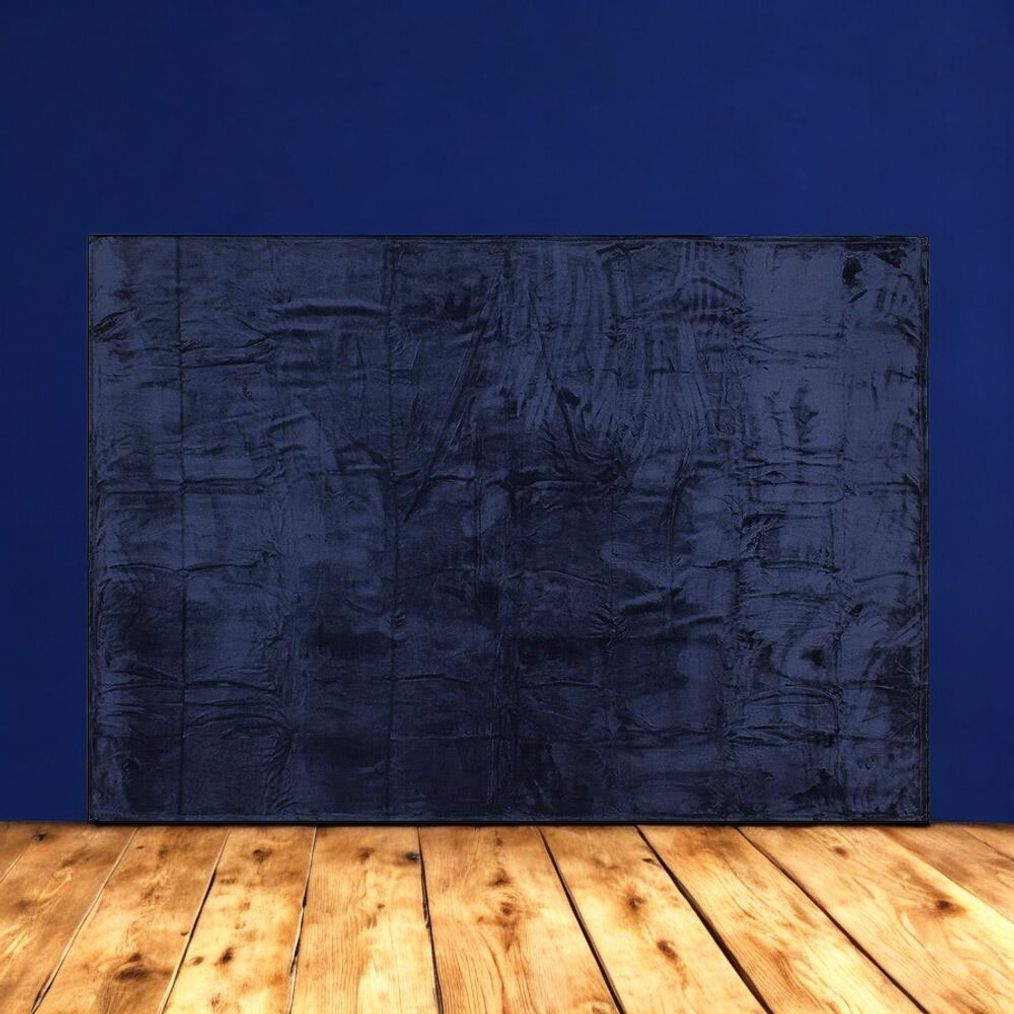 게더릭 소프트 극세사 담요 (100x150cm) (네이비)