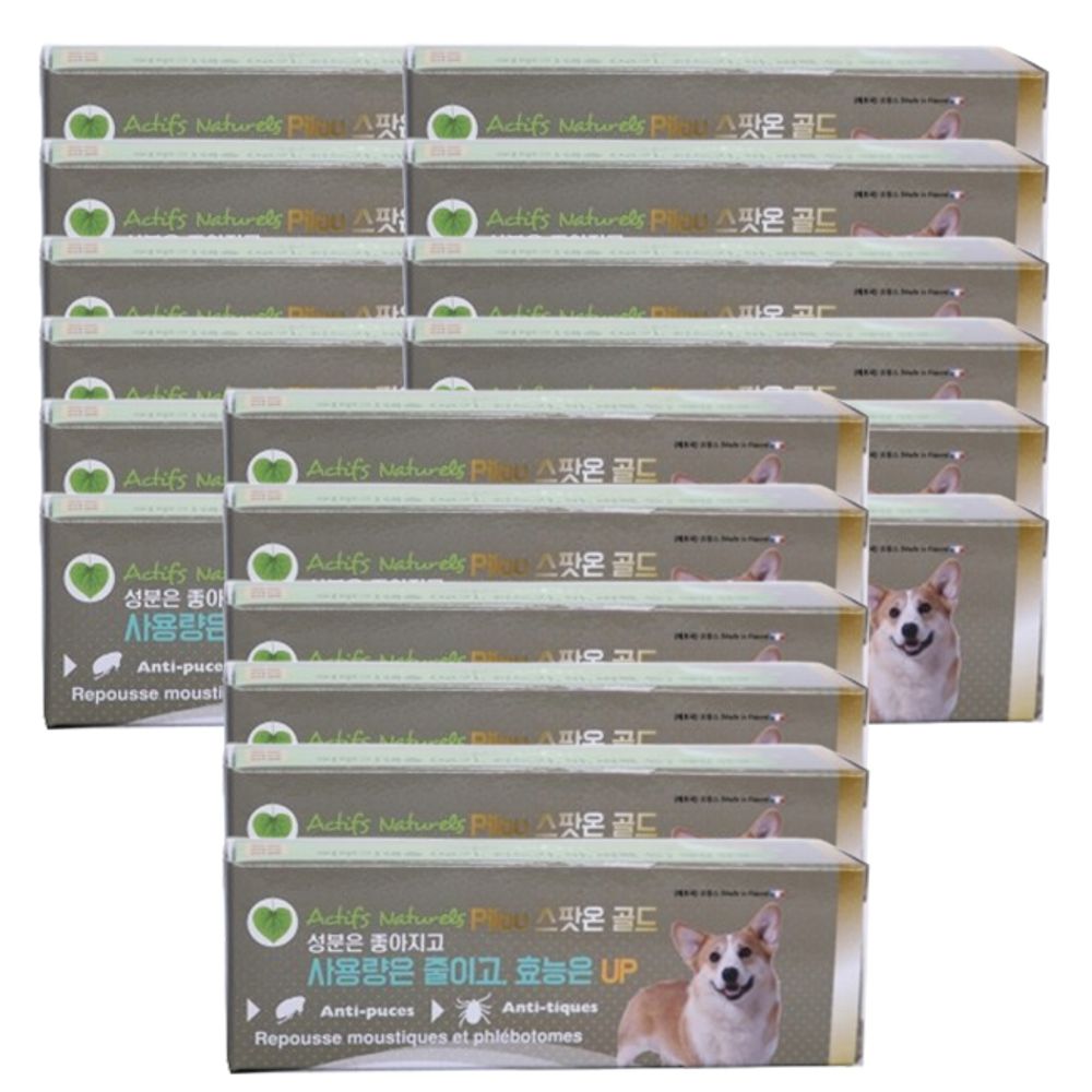 강아지 천연 해충방지 젤타입 중형견 1.5ml 18P 벌레