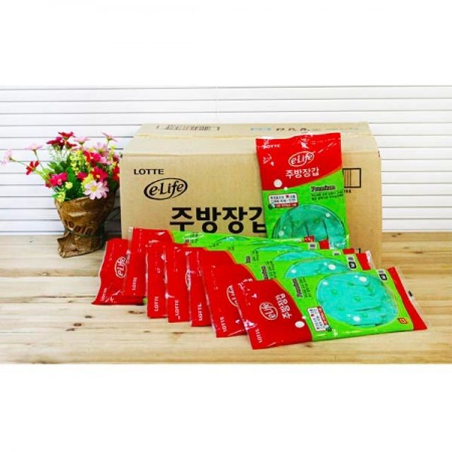 롯데 주방장갑 (M/중) 그린 60개입 고무장갑 설거지