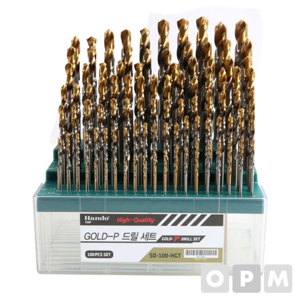 HANDO 드릴셋트 100본조(GOLD-P) 1set