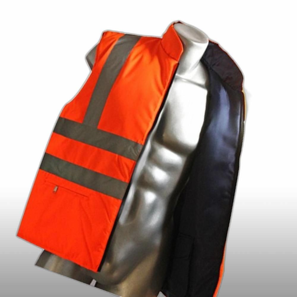 MSL755 주황단면패딩조끼 산업용품 MRO