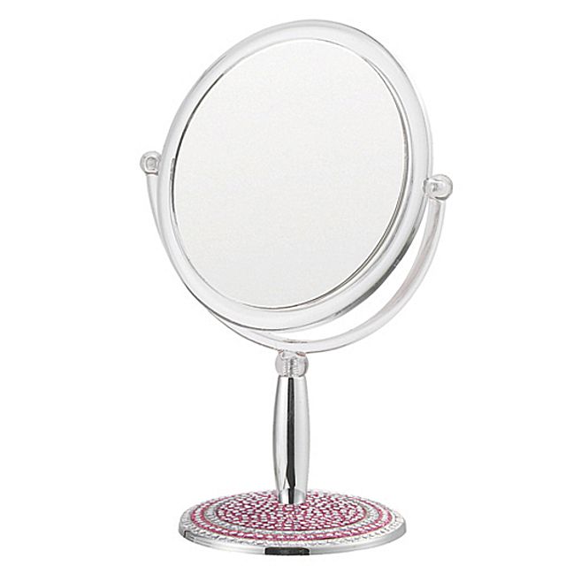 빠띠라인 크리스탈 탁상양면거울-02 거울 양면거울 탁상거울 탁상양면거울 미니거울 손거울