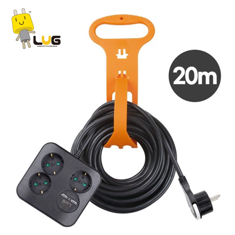 3포트 USB 연장선 멀티탭 러그박스 20M