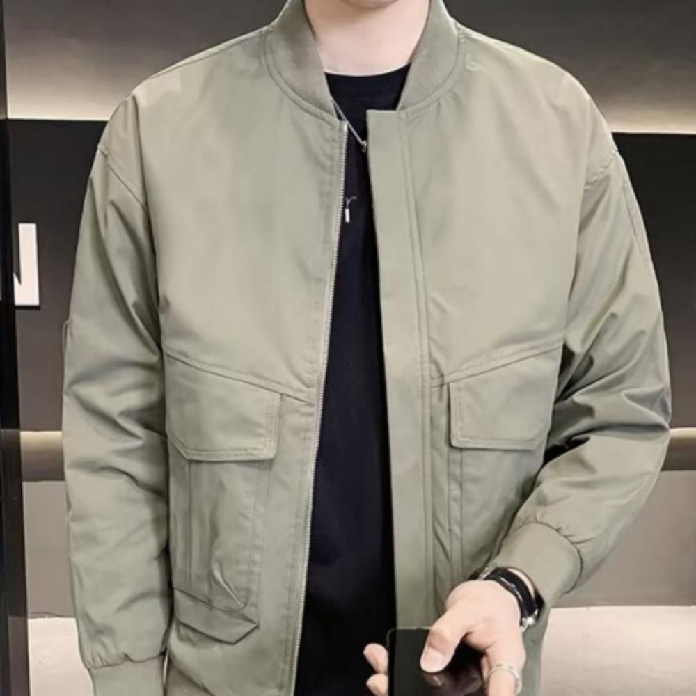남성 간절기 캐주얼 블루종 포켓 아우터 자켓 점퍼