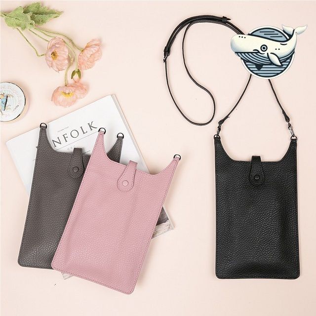 트렌디 스마일 미니 크로스백 핸드폰 파우치