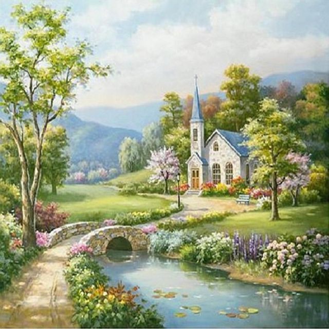풍경 명화그리기 그림책 화실