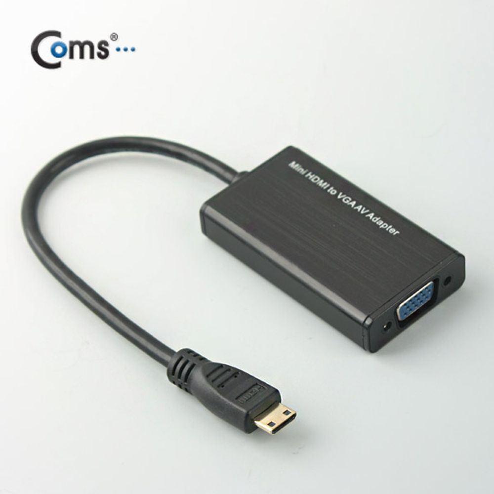 Coms HDMI 컨버터(Mini HDMI to VGA) 오디오 지원