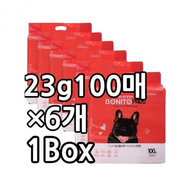 용변패드 댕댕이 1박스23g 100매X6개 패드