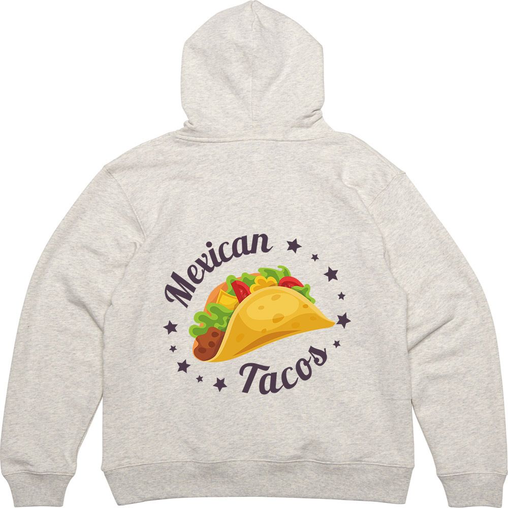 후드티 뒷면 프린트티셔츠 멕시칸음식 TACOS