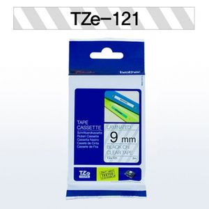 아이티알,LZ 브라더 라벨테이프 TZe-121.9mm/투명/흑글씨
