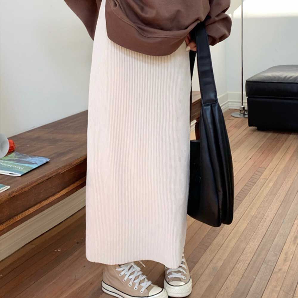 롱 허리 데일리 캠퍼스 룩 롱치마코디 EeU