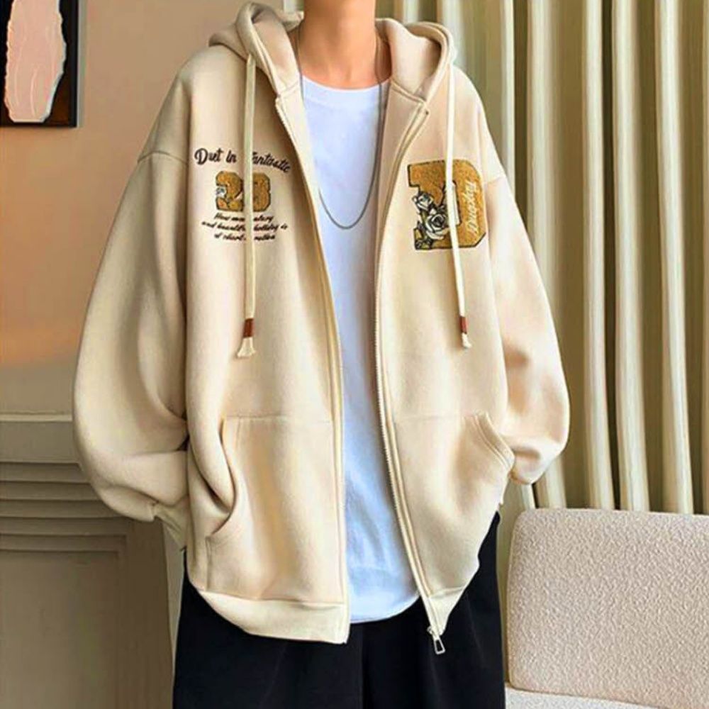남자 후드 집업 아우터 루즈핏 끈 후드티 데일리 3색