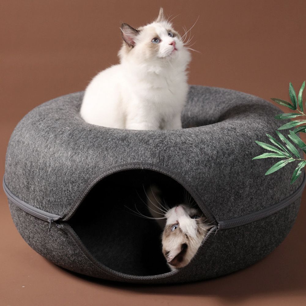 고양이 도넛 터널 숨숨집 60cm 다묘 캣터널하우스