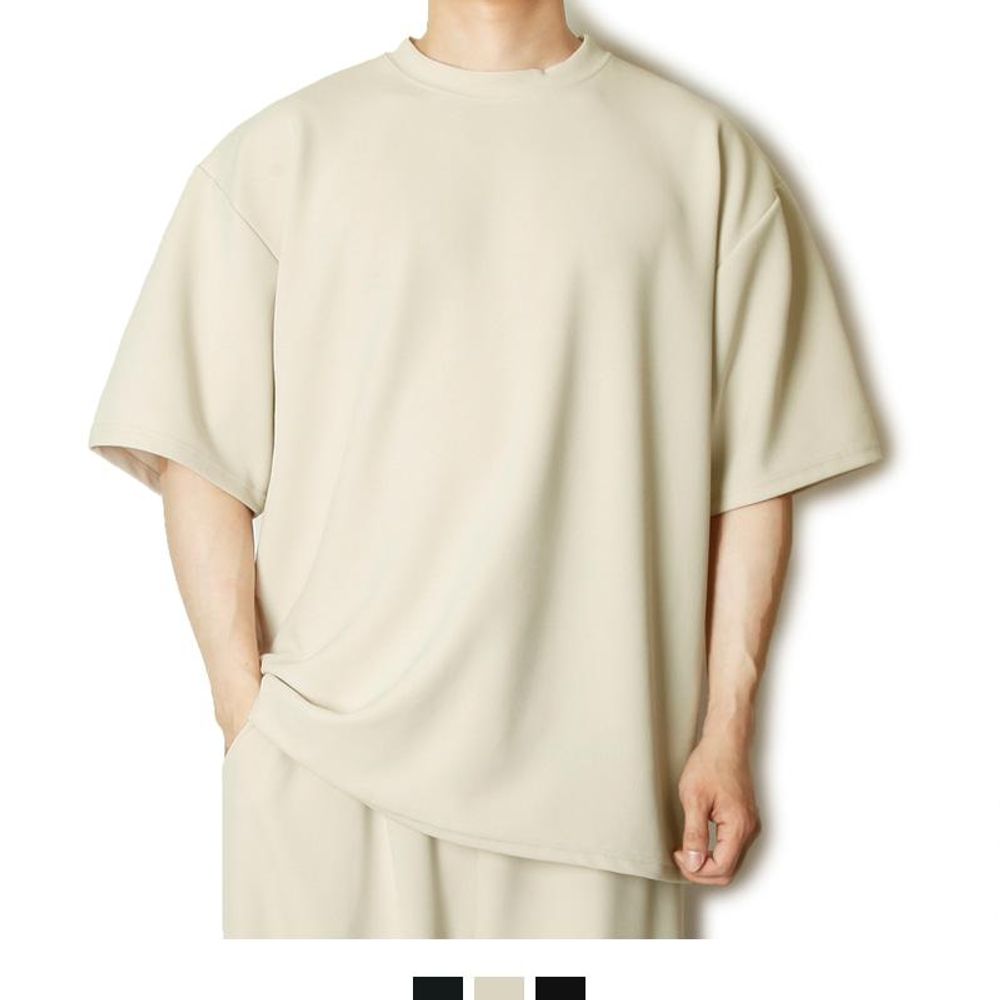 남성용 오버사이즈 반팔 티셔츠