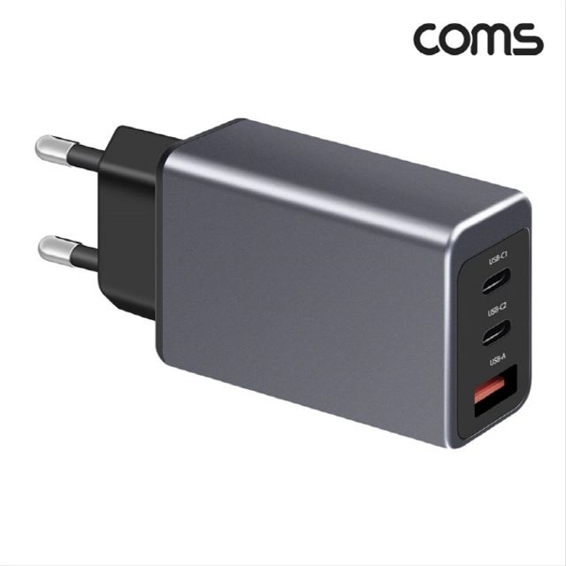 65W 3포트 GaN 고속 충전기 USB C타입 PD3.0 PPS지원