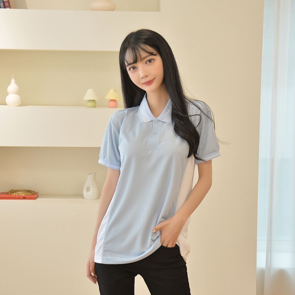교복몰 쿨론원단 배색 카라티셔츠 6컬러 (여자) 반티