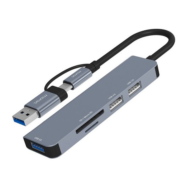 프로토 5포트 USB 젠더 C타입 멀티 허브 MR-HUB5