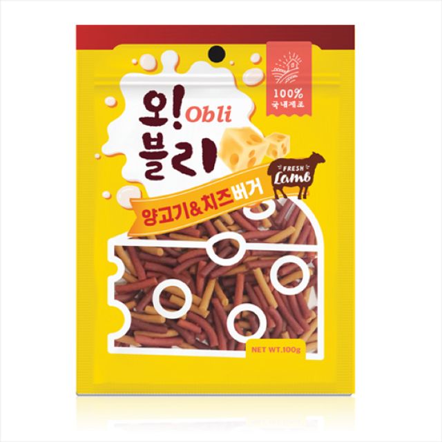 오블리 양고기/치즈버거 100g (80개입)
