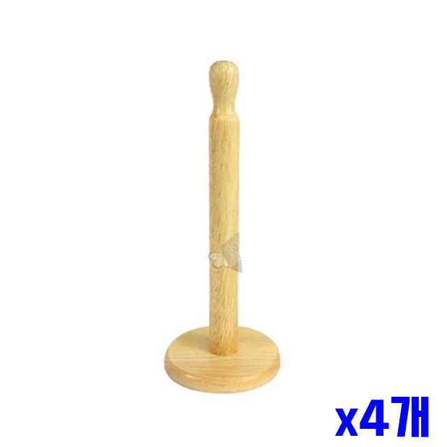 x4개 키친타월걸이 원목 키친타올걸이 휴지걸이