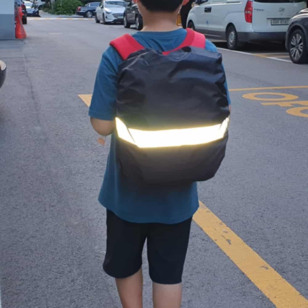 책가방 방수커버 블랙 45L 가방안전덮개 등산배낭커버