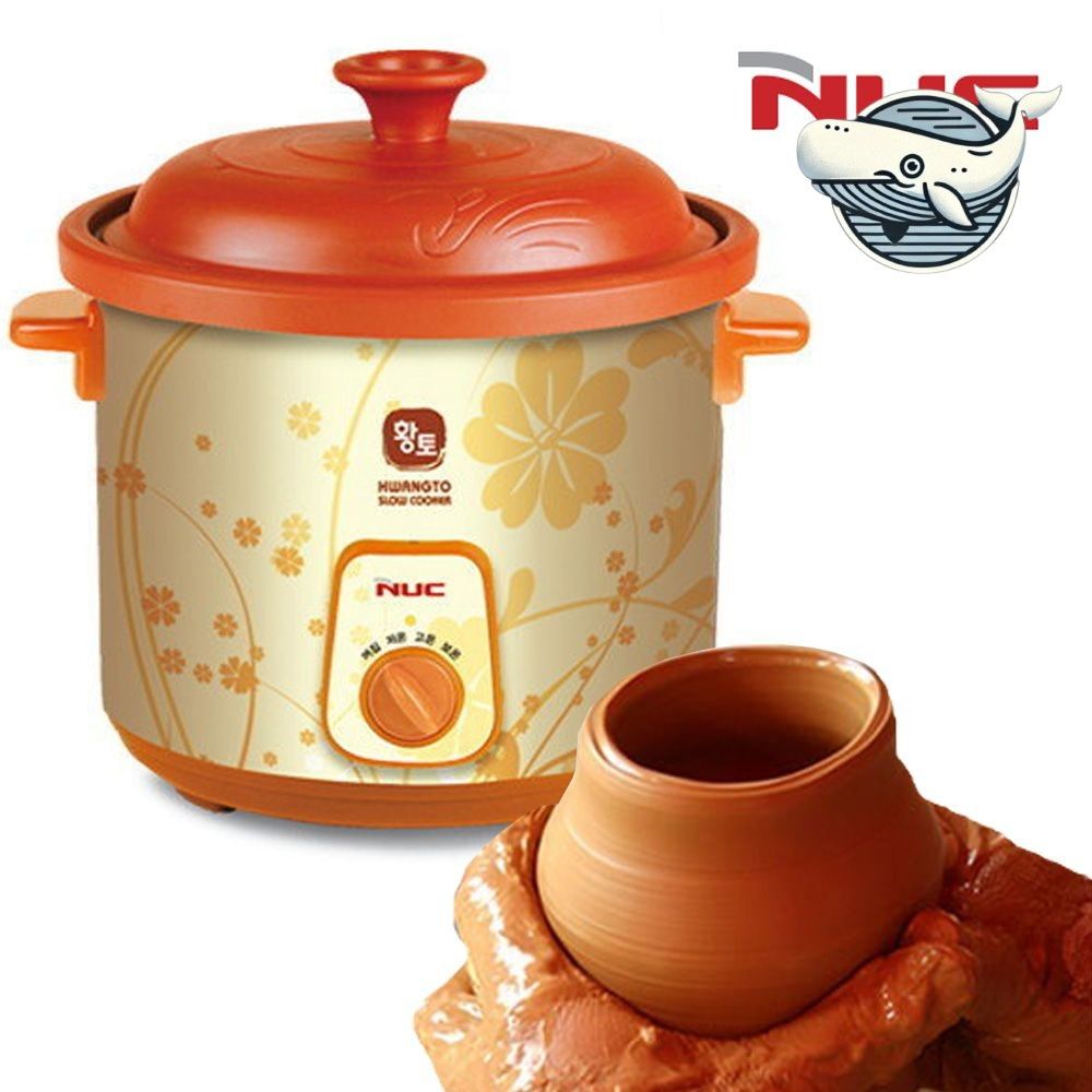 황토 세라믹 슬로우쿠커 3.5L 자동 요리