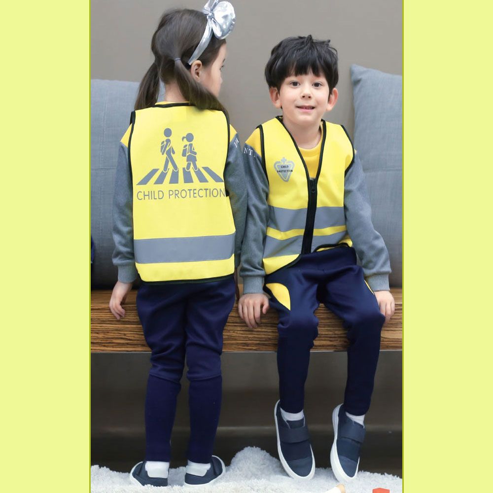 아동 어린이 안전 작업복 조끼 보호 장비 크기선택 소